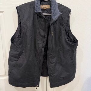 Ariat Men's Dark Gray Fleece-Lined Vest